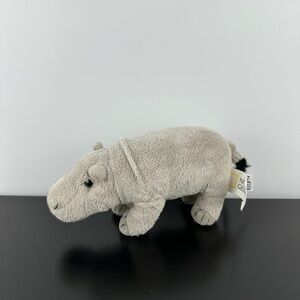 Lelly Venturelli National Geographic Hippo 7” Realistic Gray Plush Hippopotamus